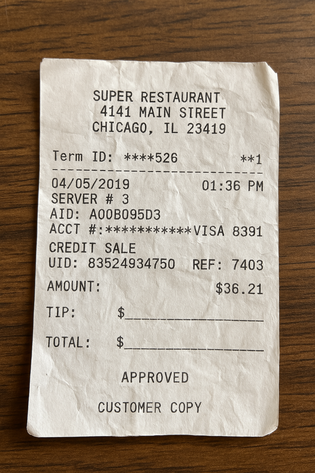 Restaurant Meal Store