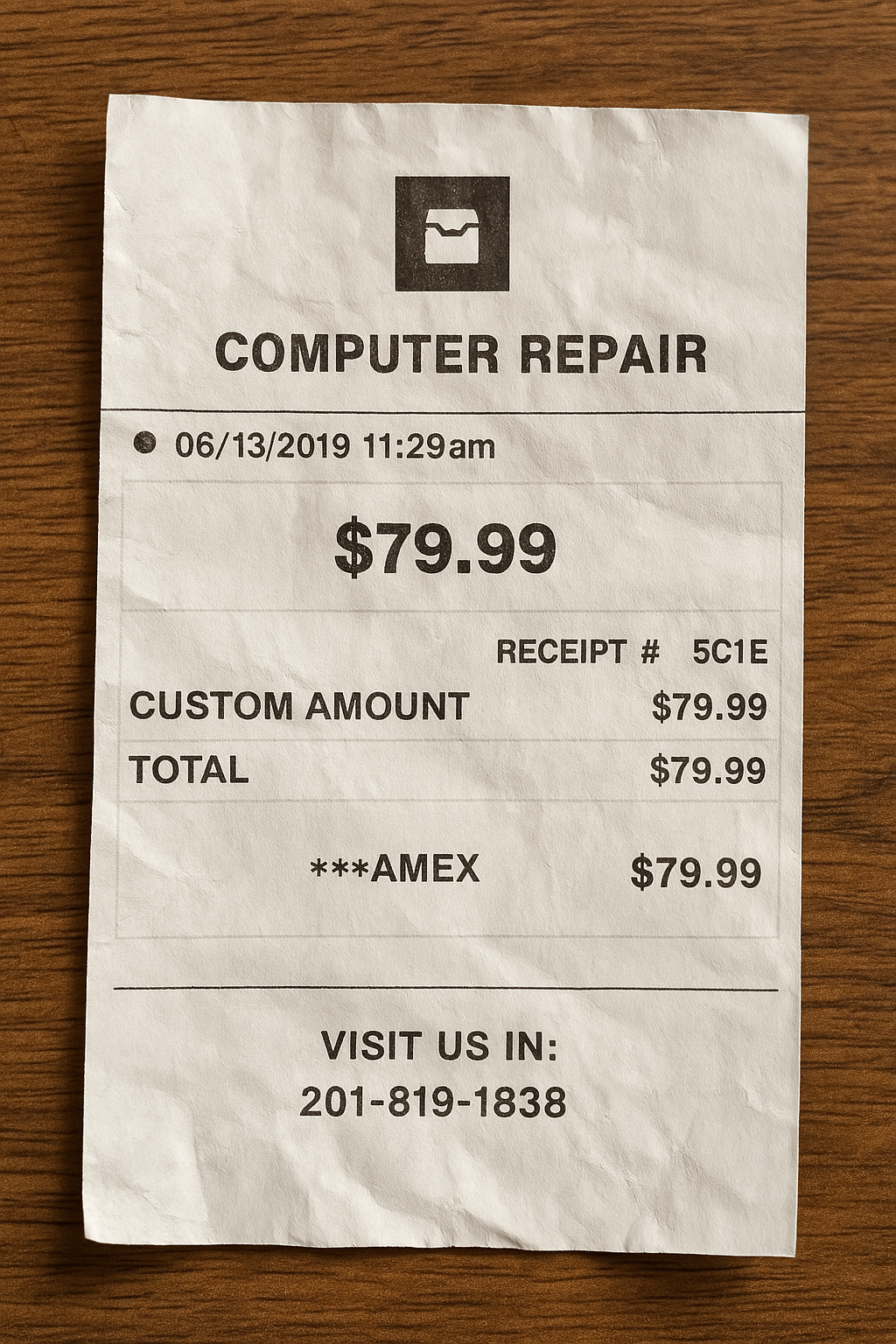 Square Style Receipt